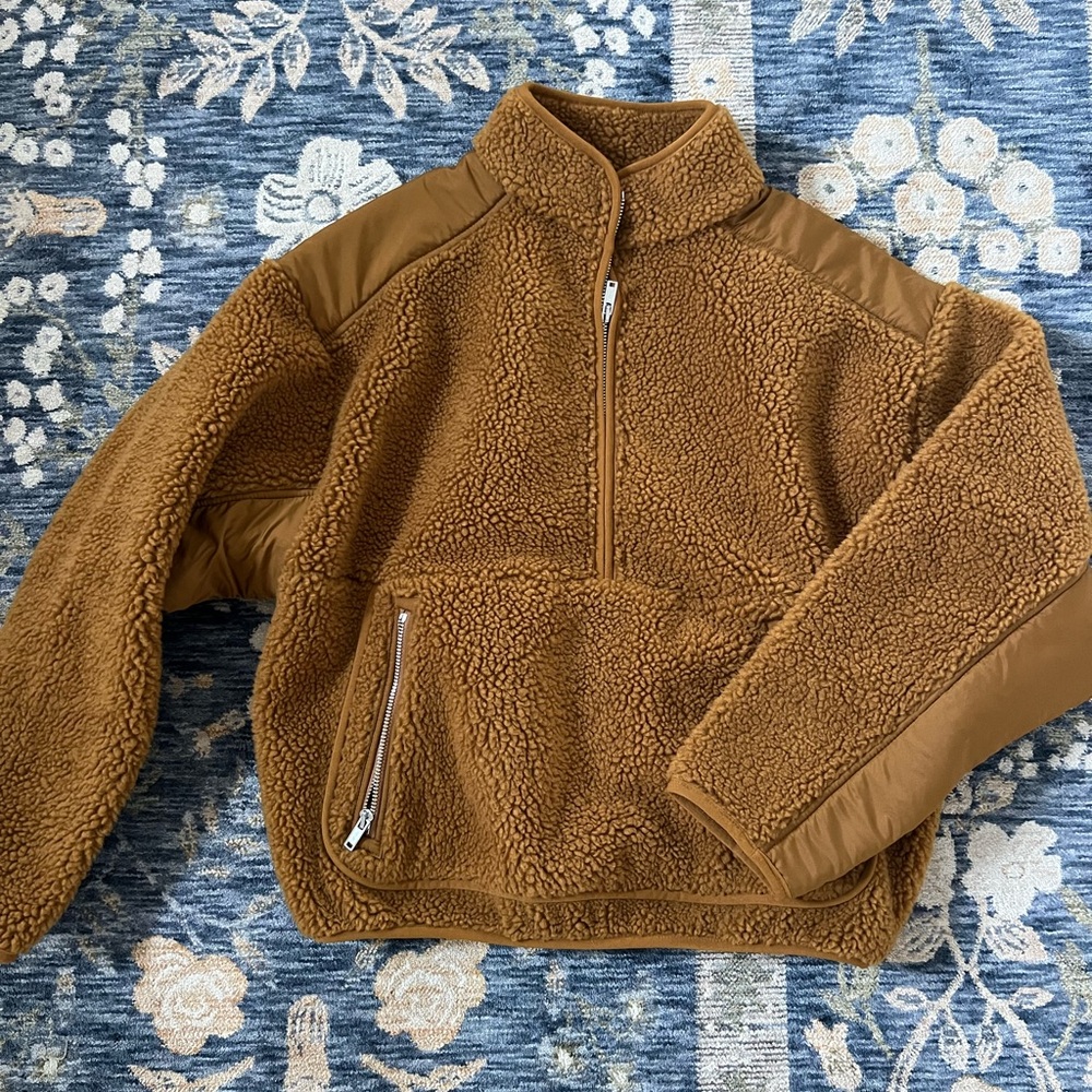 Madewell Faux Sherling Half Zip